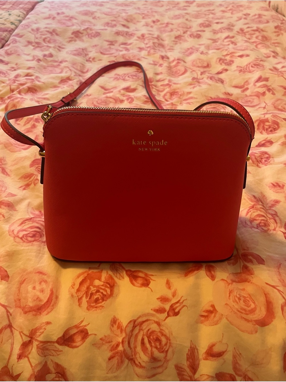kate spade Red Saffiano Crossbody Bag